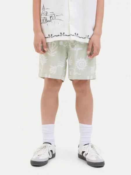 Jack & Jones Junior Σορτς υφασμάτινο πράσινο