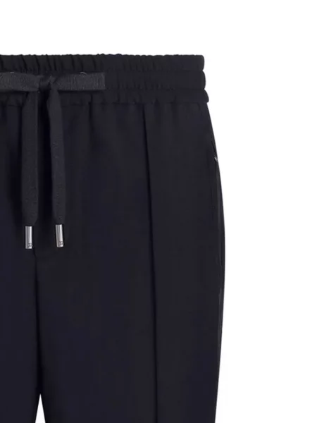 Juosmuo raišteliu kelnės Dolce & Gabbana mėlyna