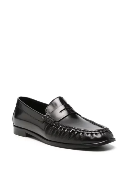 Pantofi loafer Poeve din piele negru
