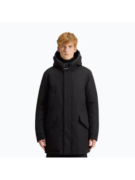 Bunda Woolrich Polar High Collar black černá
