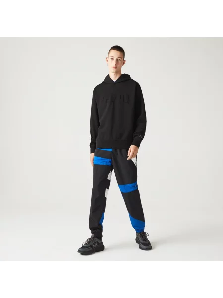 Lacoste Bluza Z Kapturem O Luźnym Kroju Lacoste czarna
