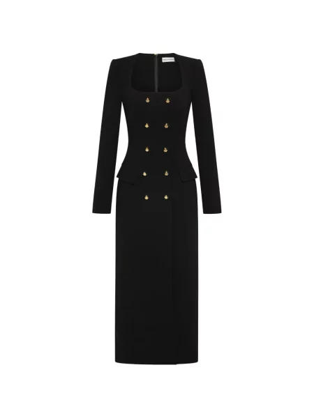 Lung rochie midi Rebecca Vallance negru