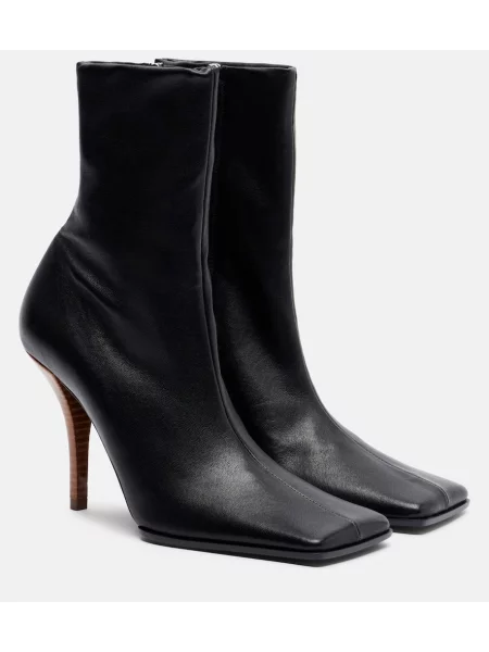 Cizme scurte Alaïa din piele negru