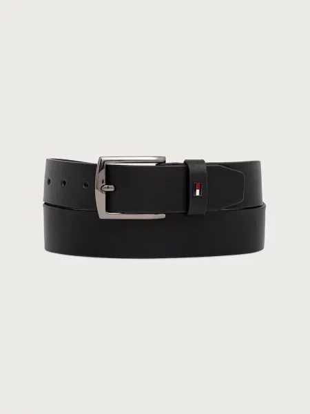 Tommy Hilfiger pásek pánský kožený černý