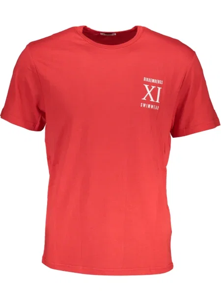 Tricou Bikkembergs scurt roșu