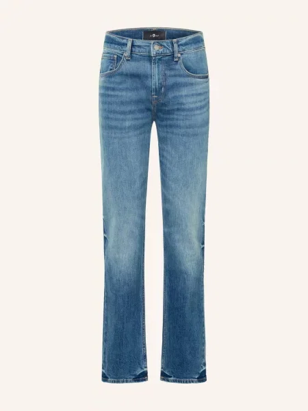 7 For All Mankind Džíny The Straight Straight Fit mid blue modré