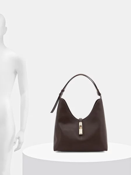 Кожаная сумка хобо Furla