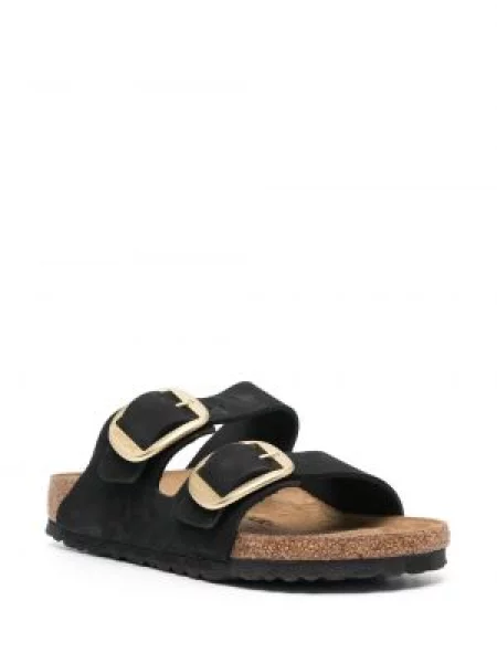 Klapki Birkenstock na sprzączkę czarne