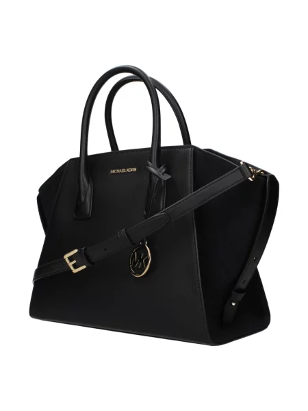 Top Michael Kors skórzany czarny
