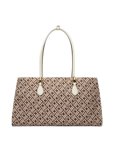 Tommy Hilfiger torebka shopper beżowa