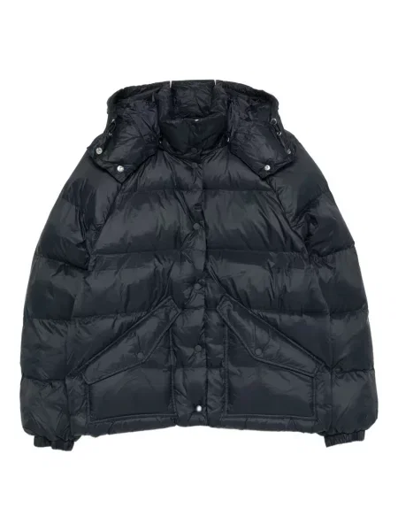 Geacă cu puf Samsøe Samsøe cu glugă albastru