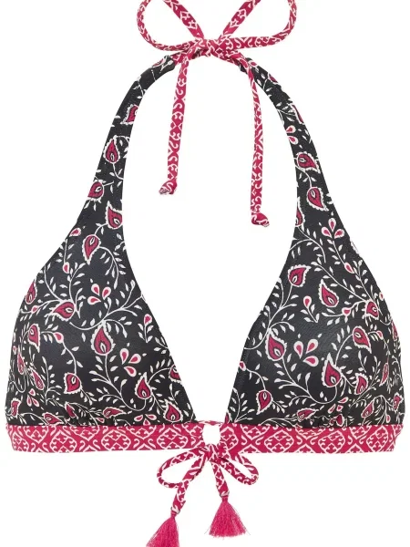 LASCANA Sutien costum de baie roz / negru alb