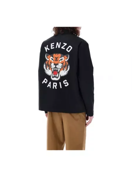 Kenzo kurtka Lucky Tiger Padded Coach przejściowa czarny