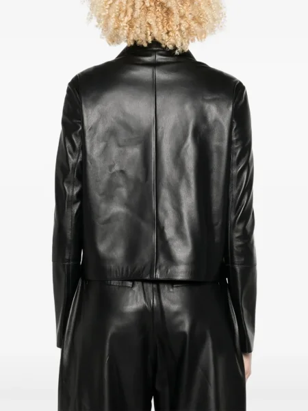 Geanta de piele Arma negru