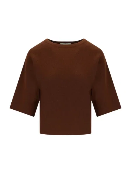 Sweter Marella wełniany brązowy