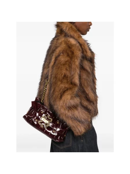 Just Cavalli Torebka ciemny czerwony