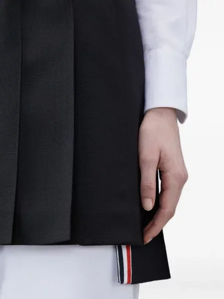 Fusta plisata Thom Browne plisată negru