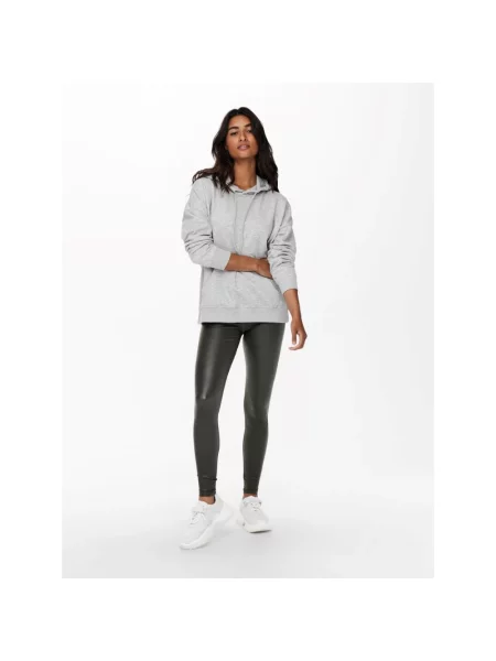 Bluza z kapturem Only z kapturem szara