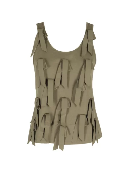 Top Isabelle Blanche verde