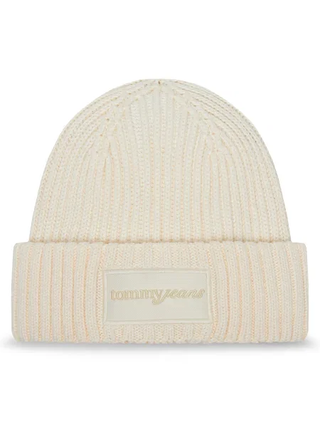 Tommy Jeans Шапка Script Екрю бежово