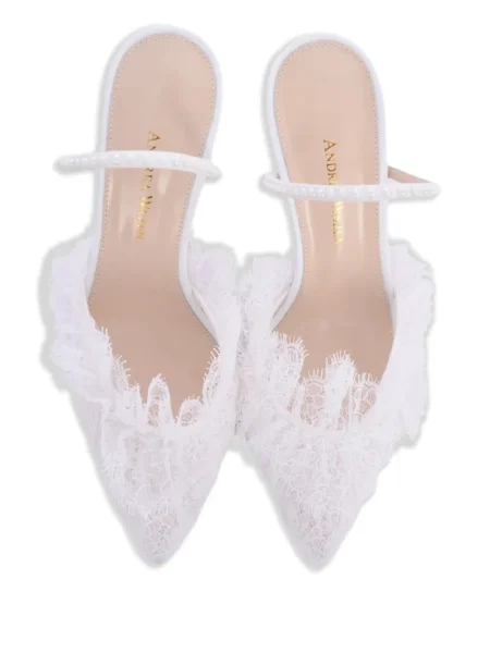 Krajkové mules Andrea Wazen bílé
