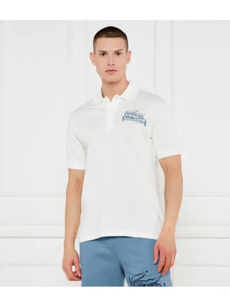 Lacoste Tenisz póló Lacoste x Novak Djokovic fehér
