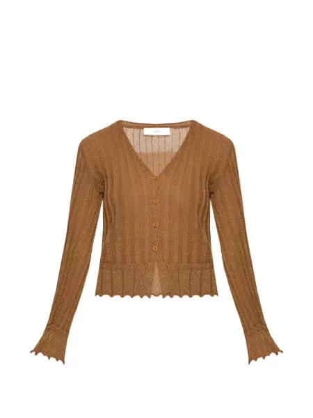 Cardigan Akep cu decolteu în V maro