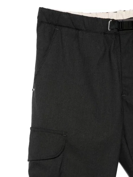 Cu centură pantaloni cargo White Sand alb