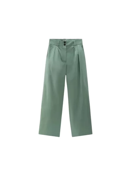 Spodnie Woolrich zielone