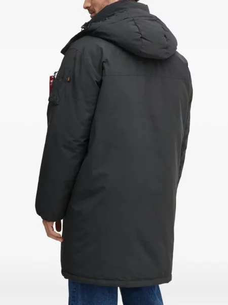 Geacă parka Alpha Industries cu glugă negru