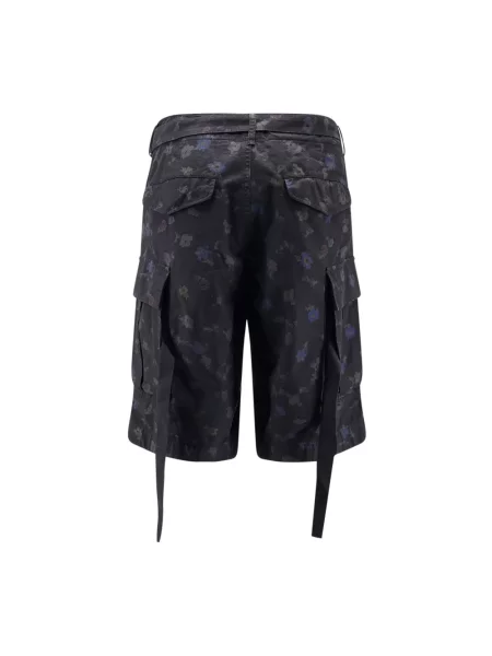 Szorty cargo Sacai czarne