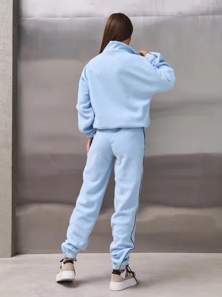 Спортивний костюм ISSA Plus фліс блакитний