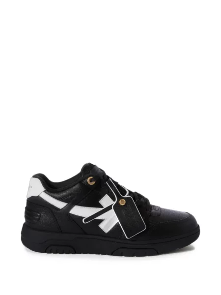 Sneakerși Off-white din piele business alb