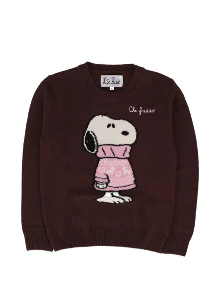 Sweter dziecięcy Mc2 Saint Barth brązowy