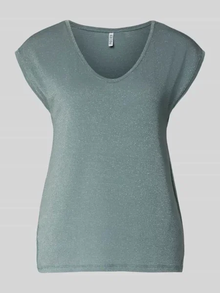 Koszulka o kroju regular fit z mieszanki model „BILLO” Pieces