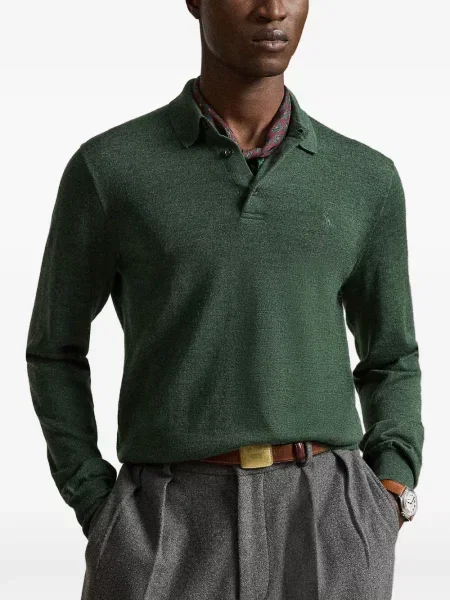 Șosete Polo Ralph Lauren cu broderie în carouri de flanelă verde