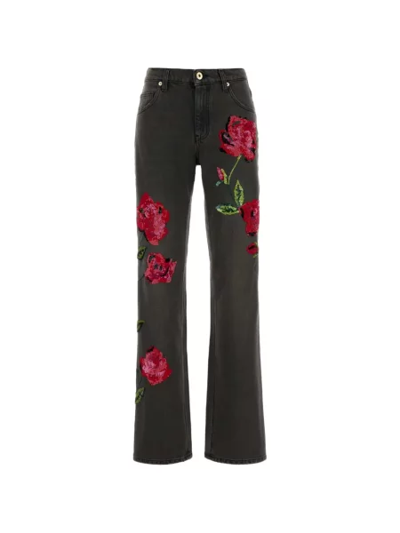 Džíny Blumarine s flitry šedé