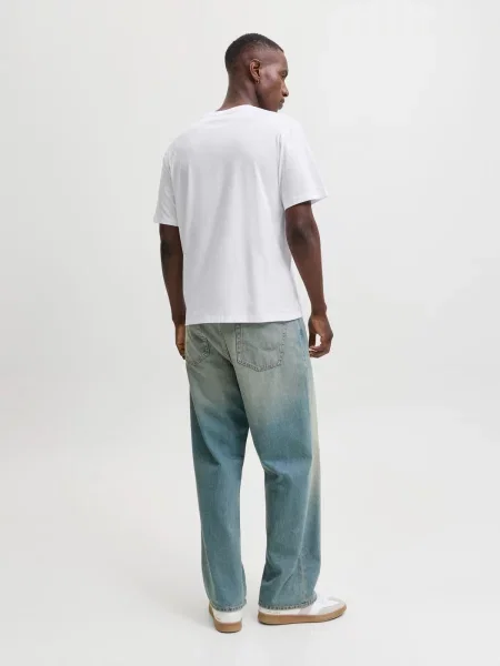 JACK & JONES Tričko JORURBAN čierna biela