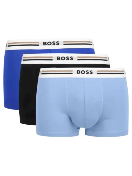 BOSS Boxeralsók kék / világoskék / barna fekete