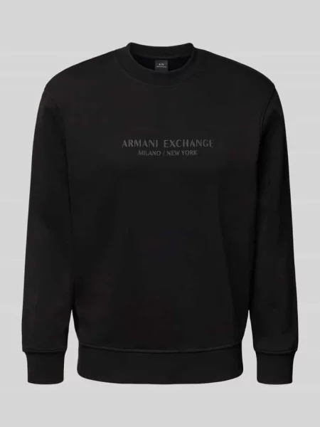 Bluza Armani Exchange z nadrukiem czarna