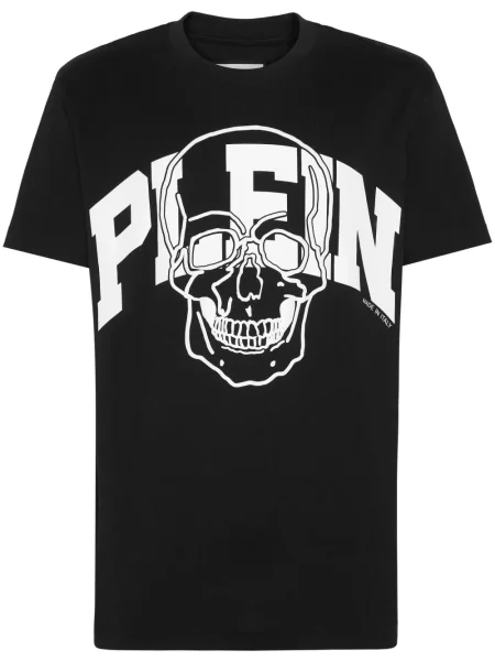 Tricou Philipp Plein cu imagine negru