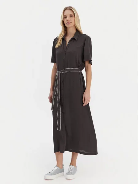 Roxy Srajčna obleka Island Escape Solid siva