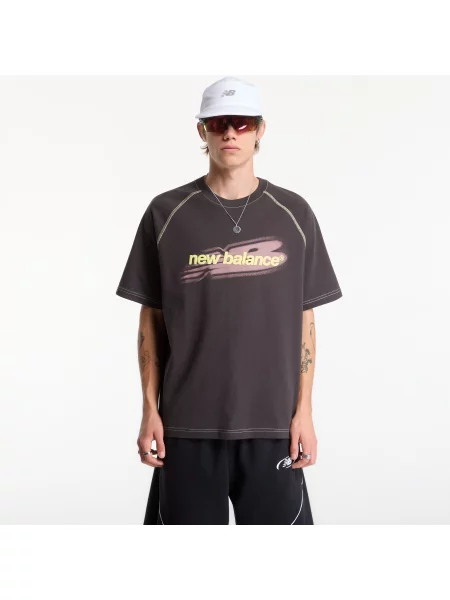 Tricou New Balance Street Classics Distort T-Shirt Black Cement M negru