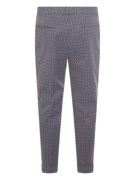 Pantaloni Etro din jacard albastru