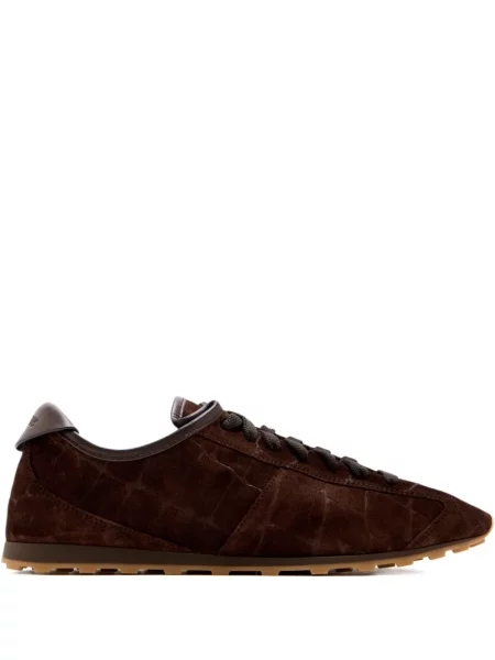 Pantofi tenis Jacquemus din piele de căprioară tenis maro