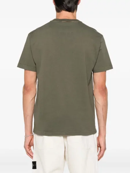 Tricou Stone Island cu strasuri verde