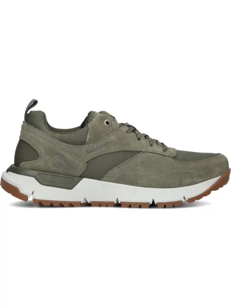 Sneakersy Timberland sznurowane koronkowe zielone