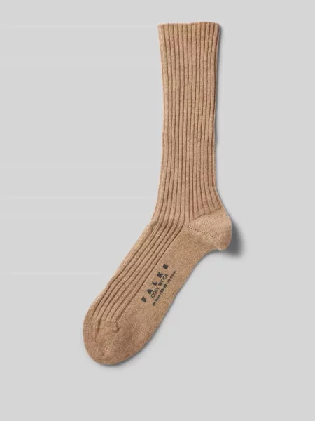 Skarpety z domieszką kaszmiru model ‘COSY’ Falke beżowe