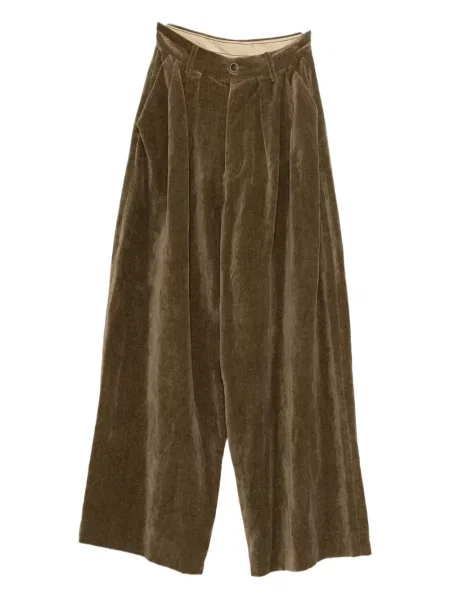 Pantaloni Uma Wang plisate maro