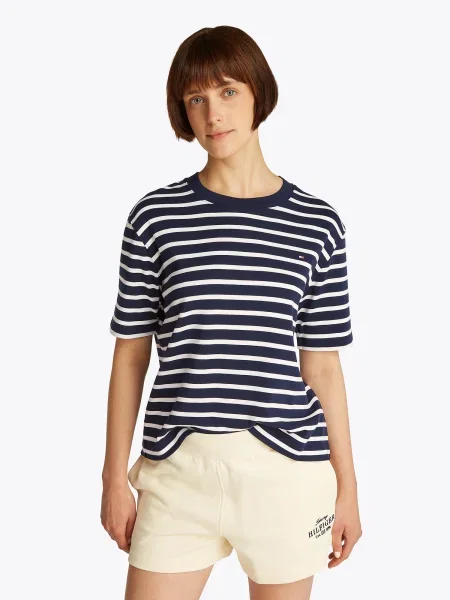 Tommy Hilfiger Tricou Modern Cody Bleumarin alb